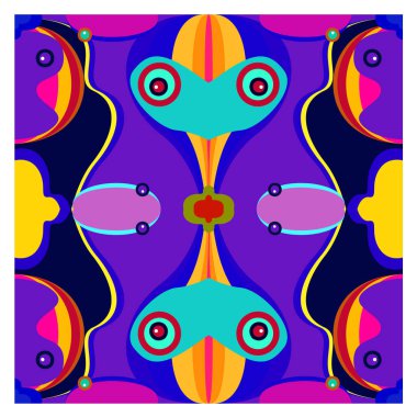 Kaynak için vektör renkli geometrik ve eğri arkaplan deseni