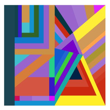 Kaynak için vektör renkli geometrik ve eğri arkaplan deseni