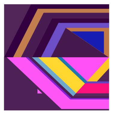 Kaynak için vektör renkli geometrik ve eğri arkaplan deseni