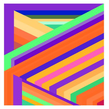 Kaynak için vektör renkli geometrik ve eğri arkaplan deseni