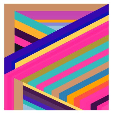 Kaynak için vektör renkli geometrik ve eğri arkaplan deseni