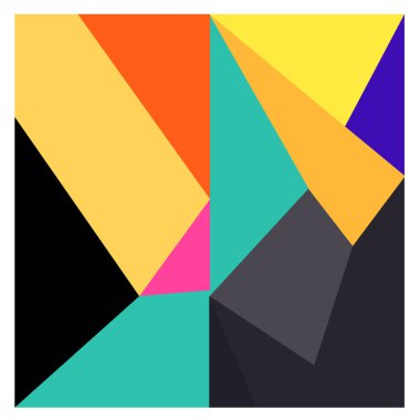 Kaynak için vektör renkli geometrik ve eğri arkaplan deseni