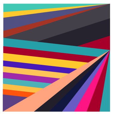 Kaynak için vektör renkli geometrik ve eğri arkaplan deseni