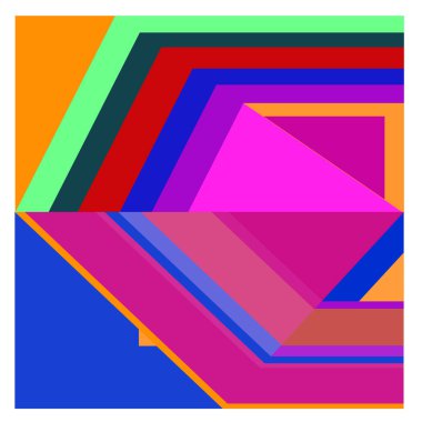 Kaynak için vektör renkli geometrik ve eğri arkaplan deseni