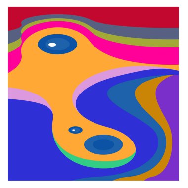 Kaynak için vektör renkli geometrik ve eğri arkaplan deseni