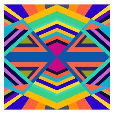 Kaynak için vektör renkli geometrik ve eğri arkaplan deseni