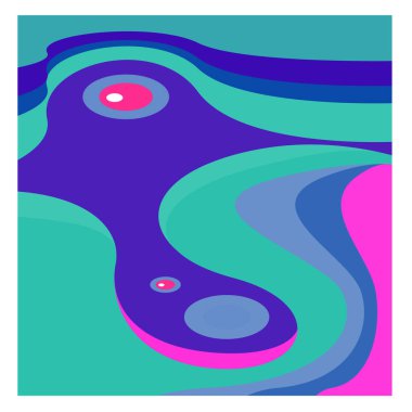 Kaynak için vektör renkli geometrik ve eğri arkaplan deseni