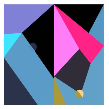 Kaynak için vektör renkli geometrik ve eğri arkaplan deseni