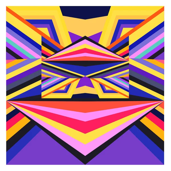 Kaynak için vektör renkli geometrik ve eğri arkaplan deseni