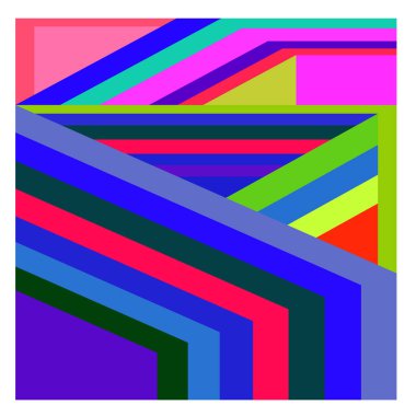 Kaynak için vektör renkli geometrik ve eğri arkaplan deseni