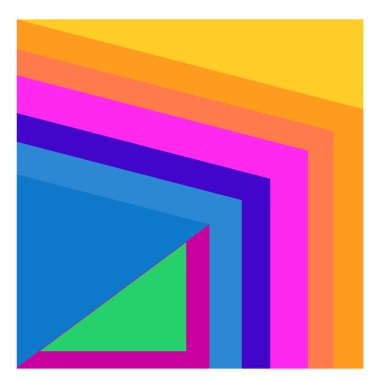 Kaynak için vektör renkli geometrik ve eğri arkaplan deseni