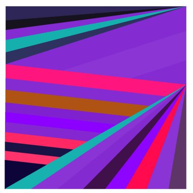 Kaynak için vektör renkli geometrik ve eğri arkaplan deseni