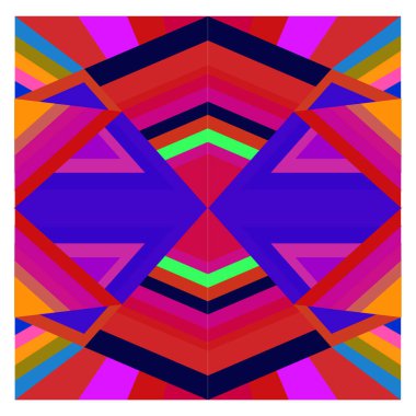 Kaynak için vektör renkli geometrik ve eğri arkaplan deseni