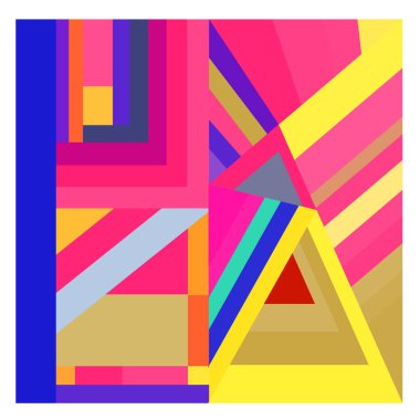 Kaynak için vektör renkli geometrik ve eğri arkaplan deseni