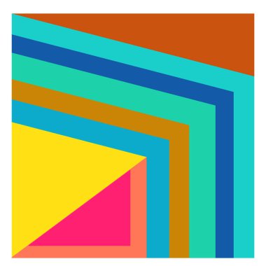 Kaynak için vektör renkli geometrik ve eğri arkaplan deseni