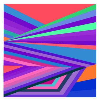 Kaynak için vektör renkli geometrik ve eğri arkaplan deseni