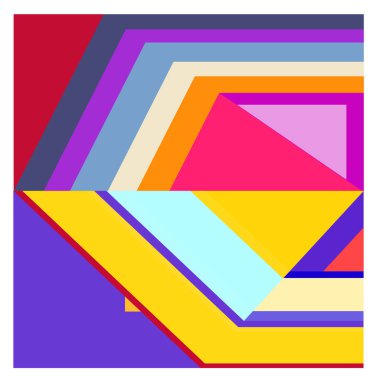 Kaynak için vektör renkli geometrik ve eğri arkaplan deseni