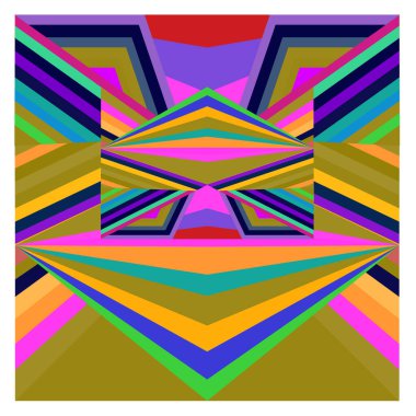 Kaynak için vektör renkli geometrik ve eğri arkaplan deseni