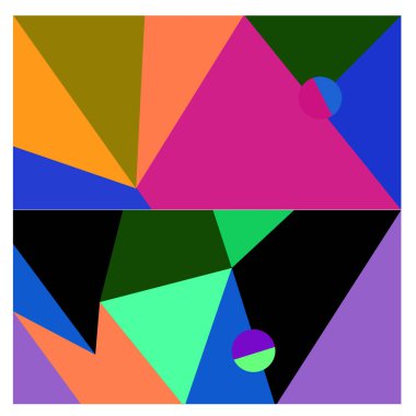 Kaynak için vektör renkli geometrik ve eğri arkaplan deseni