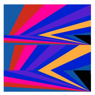 Kaynak için vektör renkli geometrik ve eğri arkaplan deseni