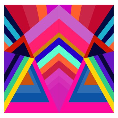 Kaynak için vektör renkli geometrik ve eğri arkaplan deseni