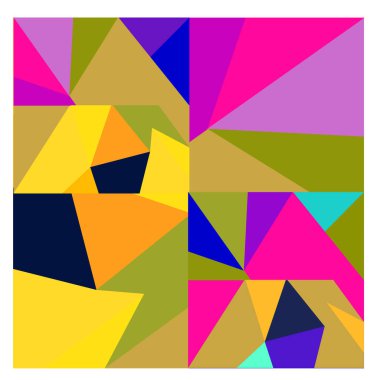 Kaynak için vektör renkli geometrik ve eğri arkaplan deseni