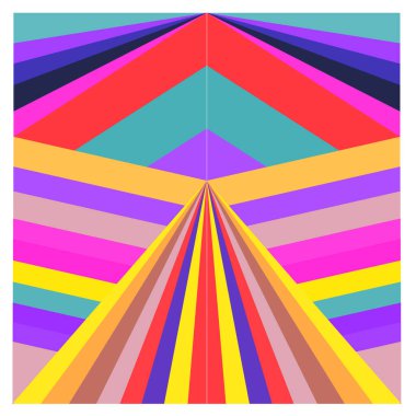 Kaynak için vektör renkli geometrik ve eğri arkaplan deseni