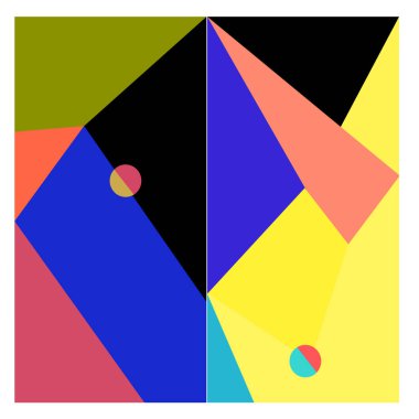 Kaynak için vektör renkli geometrik ve eğri arkaplan deseni