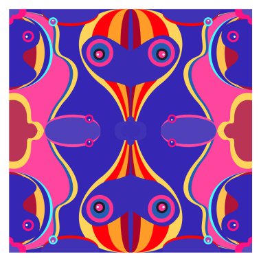 Kaynak için vektör renkli geometrik ve eğri arkaplan deseni