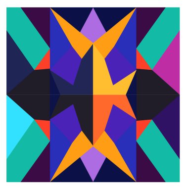 Kaynak için vektör renkli geometrik ve eğri arkaplan deseni