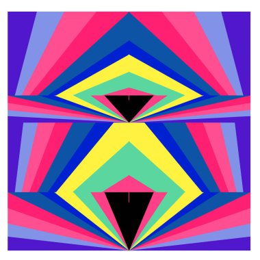 Kaynak için vektör renkli geometrik ve eğri arkaplan deseni