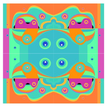 Kaynak için vektör renkli geometrik ve eğri arkaplan deseni