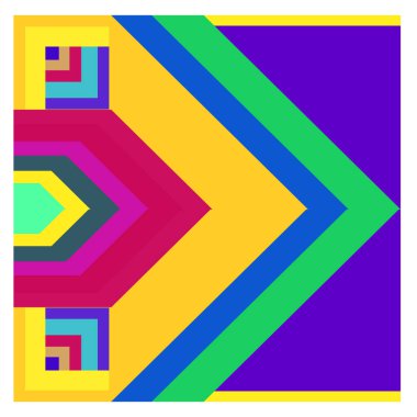 Kaynak için vektör renkli geometrik ve eğri arkaplan deseni