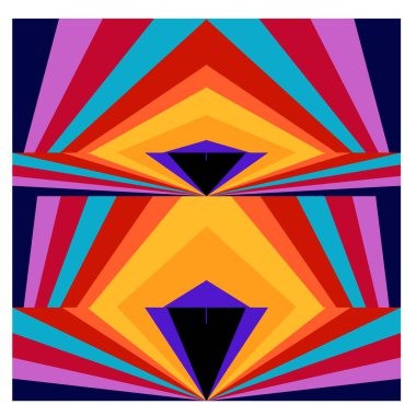 Kaynak için vektör renkli geometrik ve eğri arkaplan deseni