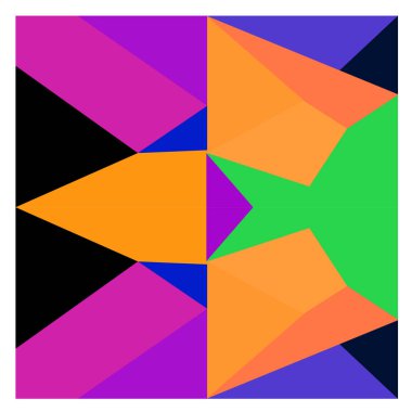 Kaynak için vektör renkli geometrik ve eğri arkaplan deseni