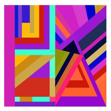 Kaynak için vektör renkli geometrik ve eğri arkaplan deseni