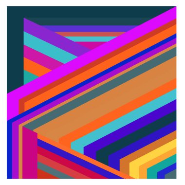 Kaynak için vektör renkli geometrik ve eğri arkaplan deseni