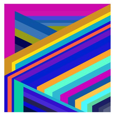 Kaynak için vektör renkli geometrik ve eğri arkaplan deseni