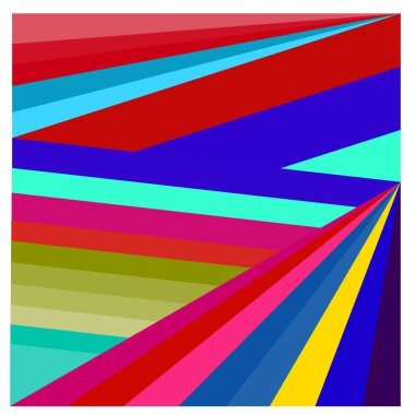 Kaynak için vektör renkli geometrik ve eğri arkaplan deseni