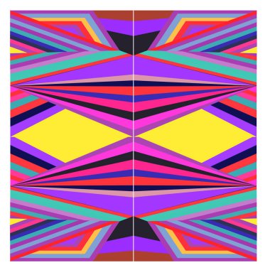 Kaynak için vektör renkli geometrik ve eğri arkaplan deseni