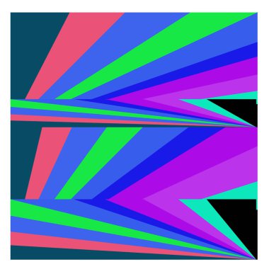 Kaynak için vektör renkli geometrik ve eğri arkaplan deseni