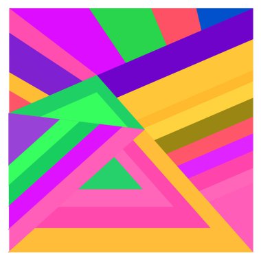 Kaynak için vektör renkli geometrik ve eğri arkaplan deseni