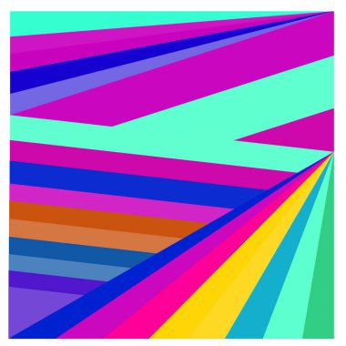 Kaynak için vektör renkli geometrik ve eğri arkaplan deseni