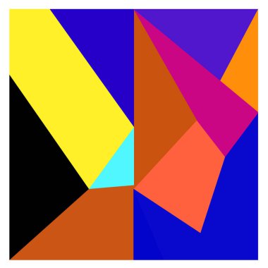 Kaynak için vektör renkli geometrik ve eğri arkaplan deseni