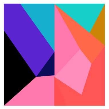 Kaynak için vektör renkli geometrik ve eğri arkaplan deseni