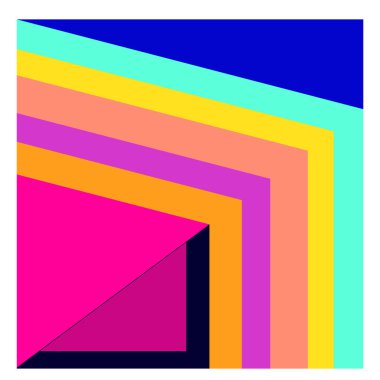 Kaynak için vektör renkli geometrik ve eğri arkaplan deseni