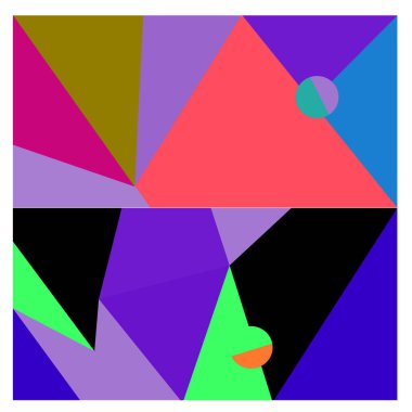 Kaynak için vektör renkli geometrik ve eğri arkaplan deseni