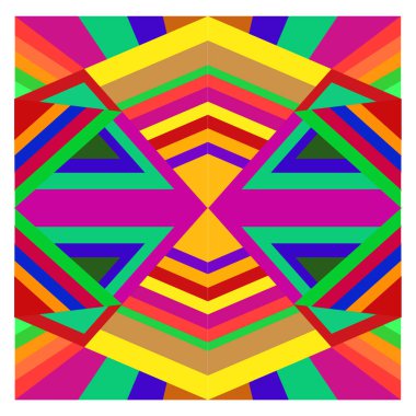 Kaynak için vektör renkli geometrik ve eğri arkaplan deseni