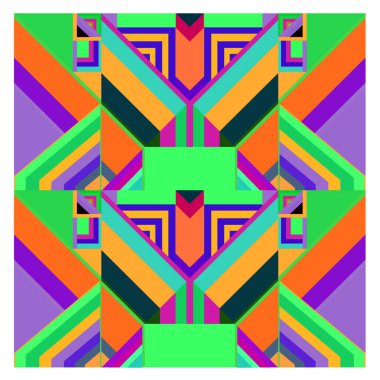 Kaynak için vektör renkli geometrik ve eğri arkaplan deseni