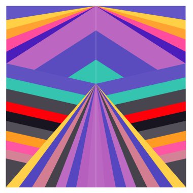 Kaynak için vektör renkli geometrik ve eğri arkaplan deseni